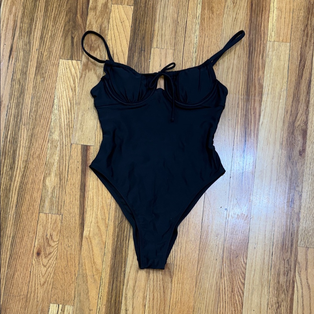 Xhilaration Black One Piece Swimsuit